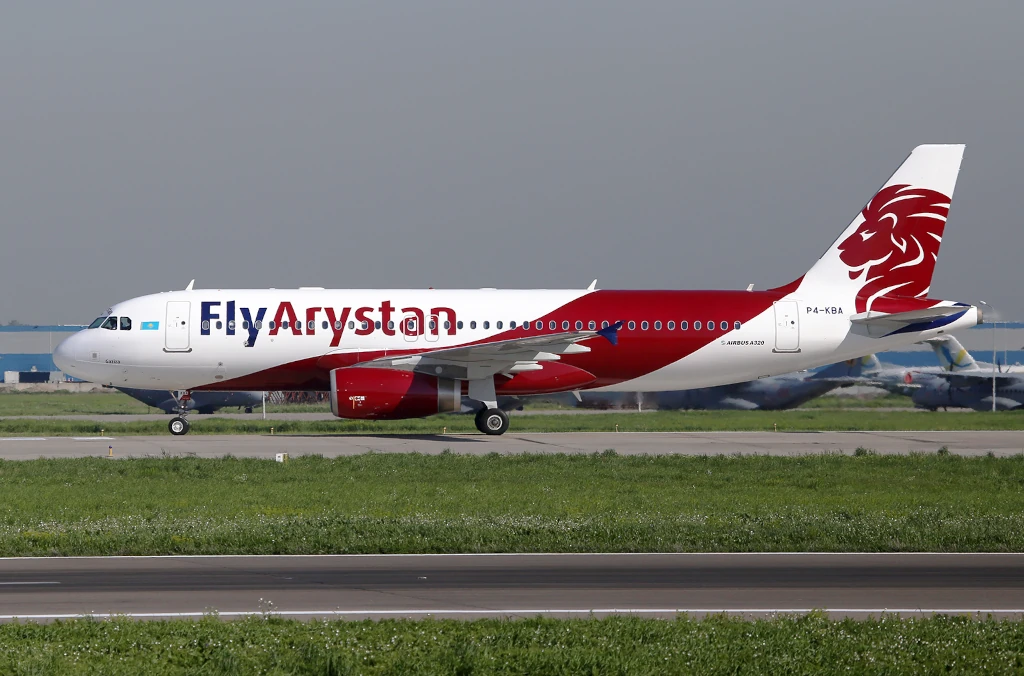 airbus a320 flyarystan almaty airport